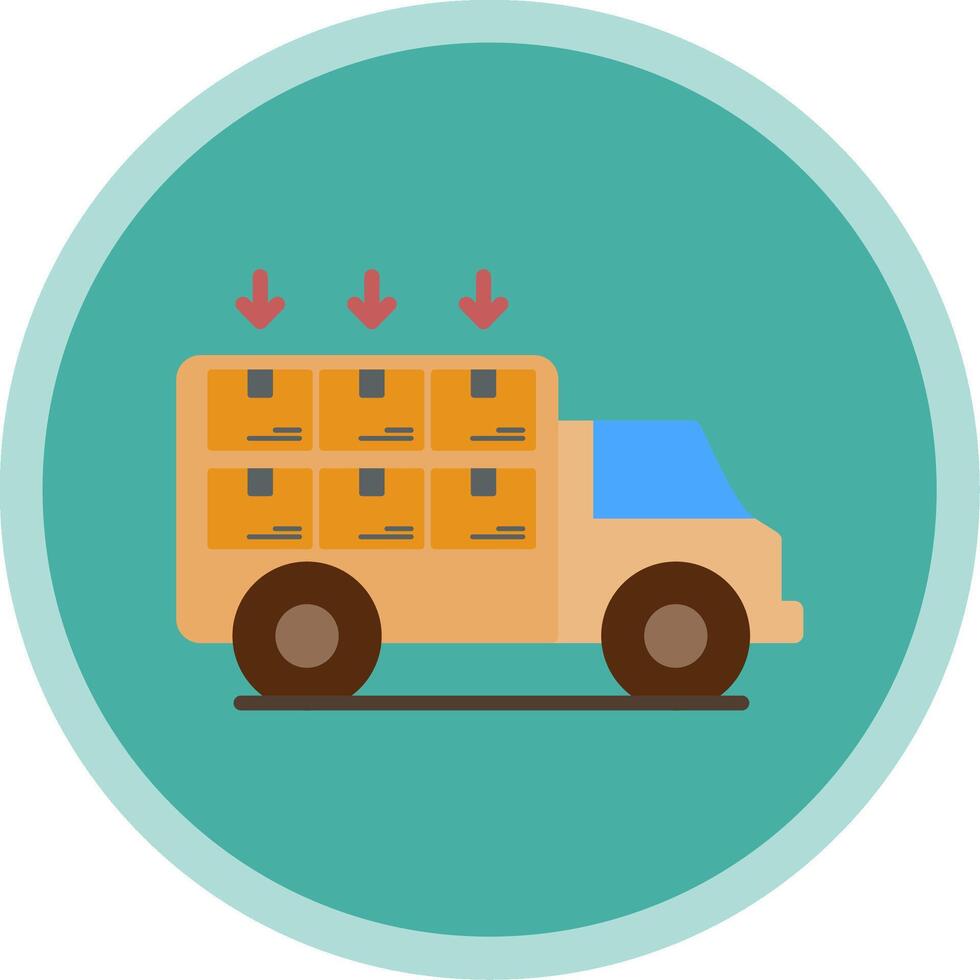 Loading Flat Multi Circle Icon vector
