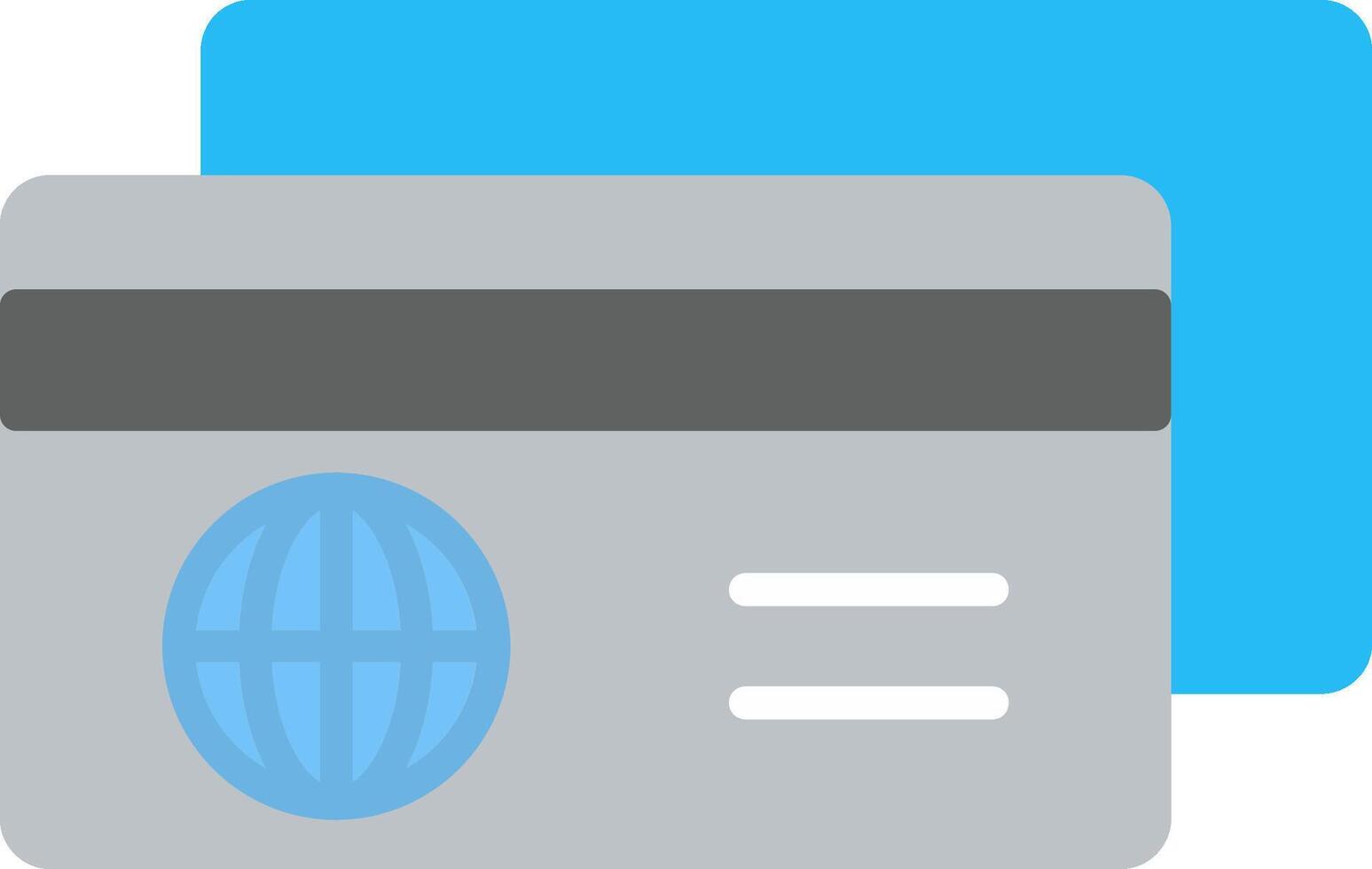 Electronic Payments Flat Multi Circle Icon vector