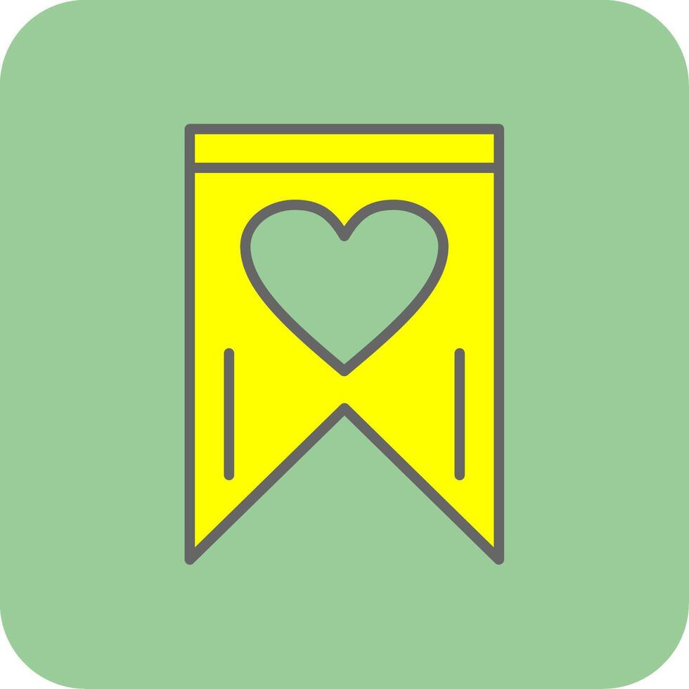 Favourite Glyph Gradient Corner Icon vector