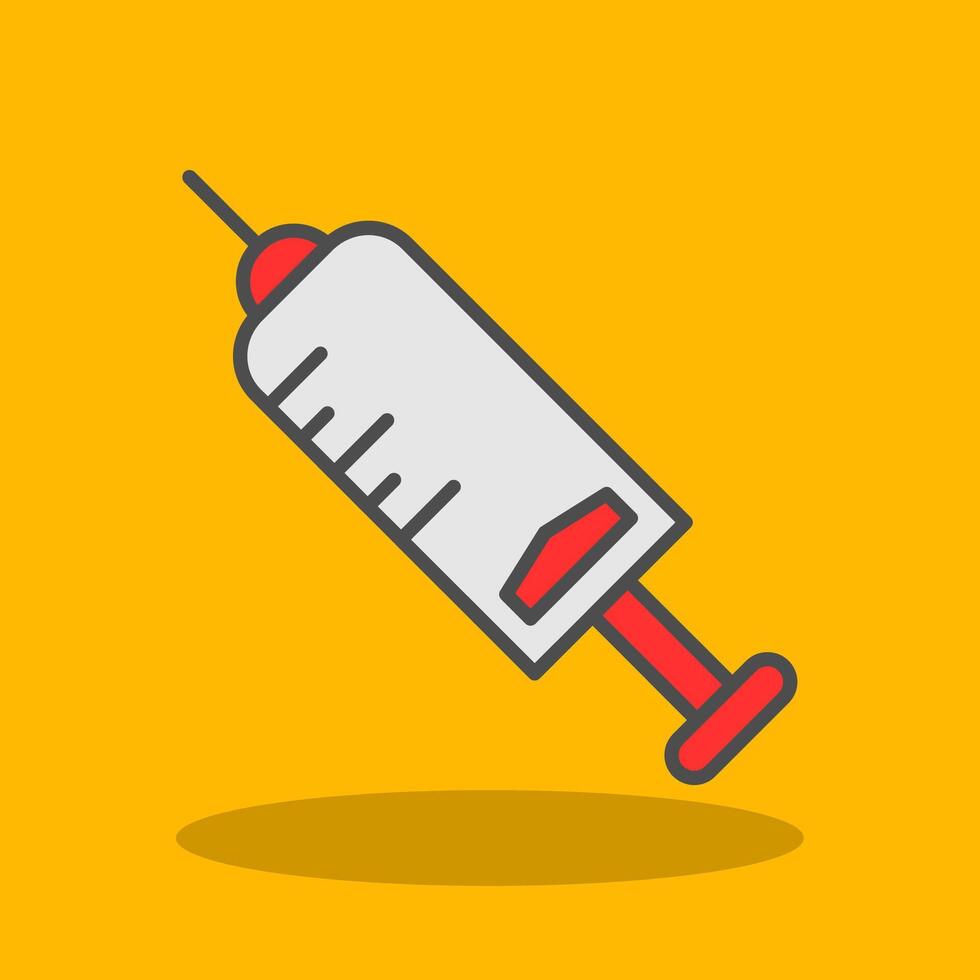 Injection Filled Shadow Icon vector