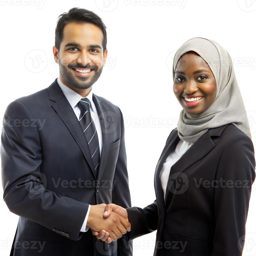 professionell företag kollegor handslag på transparent bakgrund png