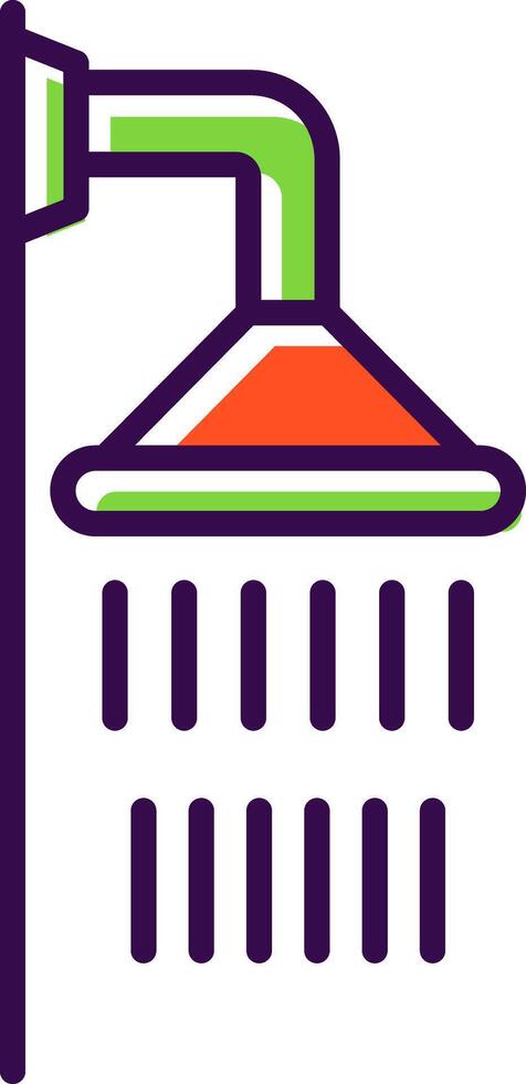 Shower filled Design Icon vector