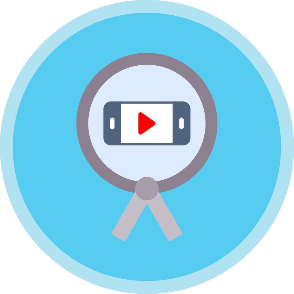 Phone Flat Multi Circle Icon vector
