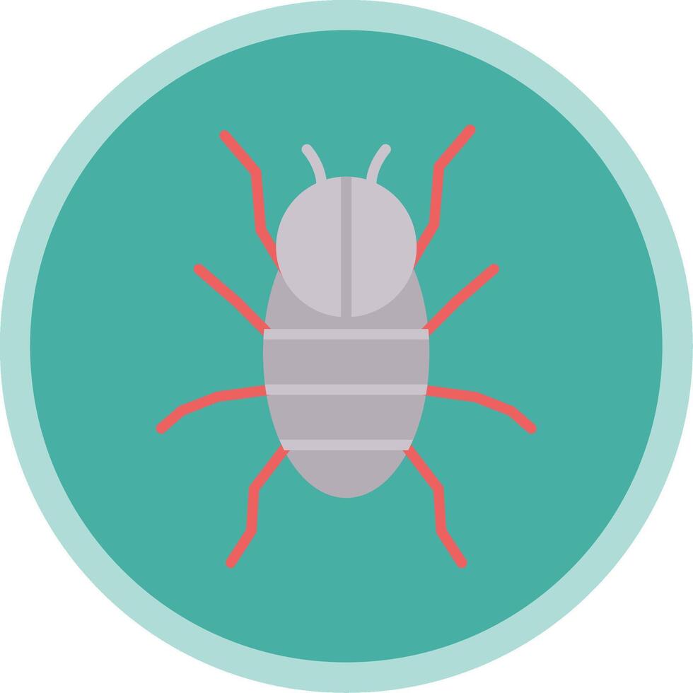 Spider Flat Multi Circle Icon vector