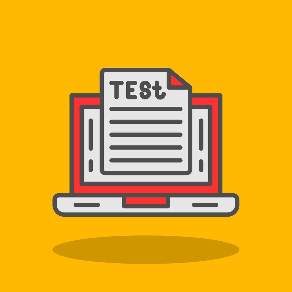 OnFilled Shadow Test Filled Shadow Icon vector