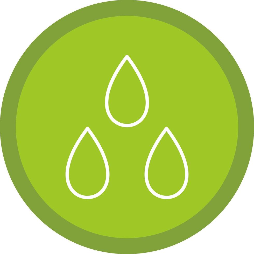 Water Drop Line Multi Circle Icon vector