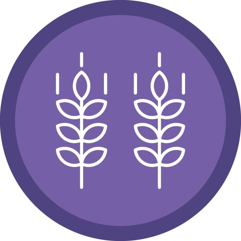 Wheat Line Multi Circle Icon vector