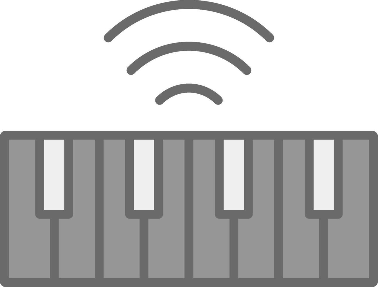 Keyboard Line Filled Light Icon vector