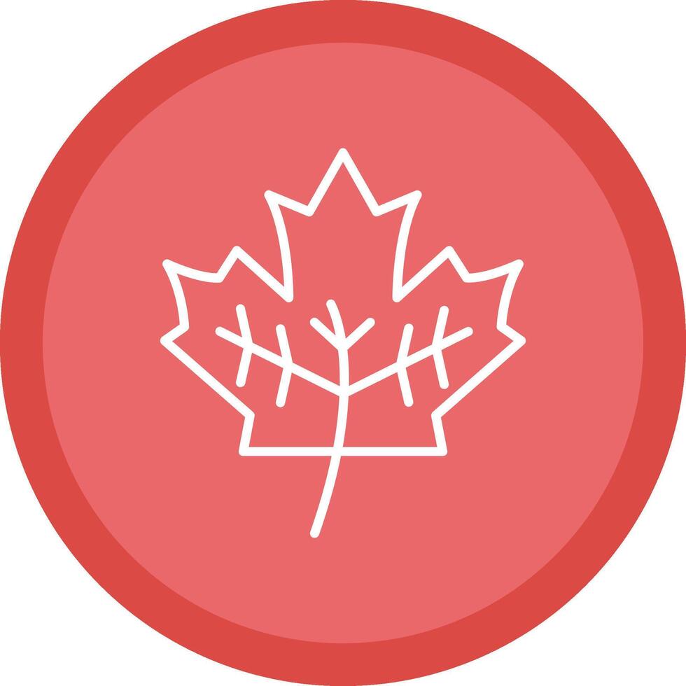 Leaf Line Multi Circle Icon vector