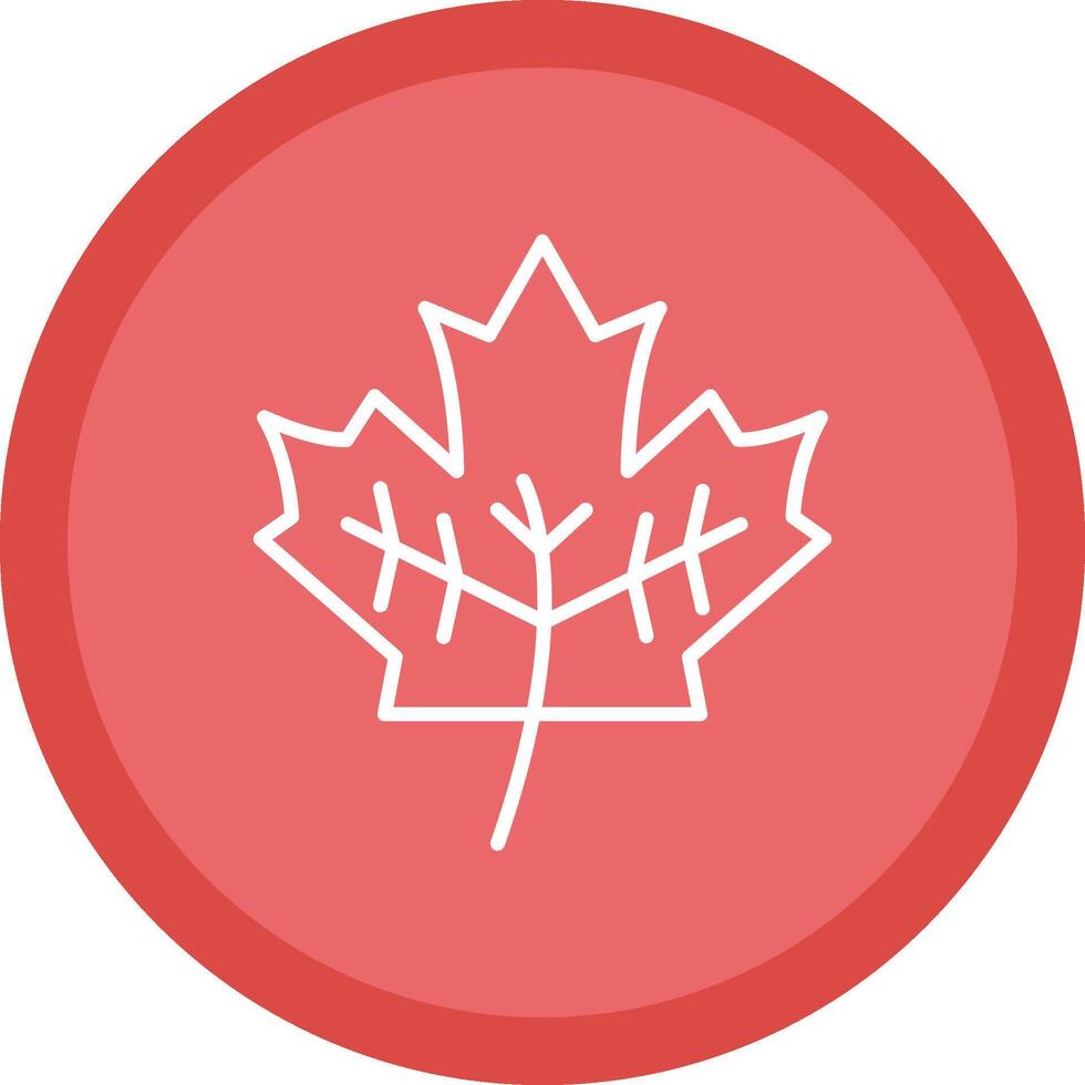 Leaf Line Multi Circle Icon vector