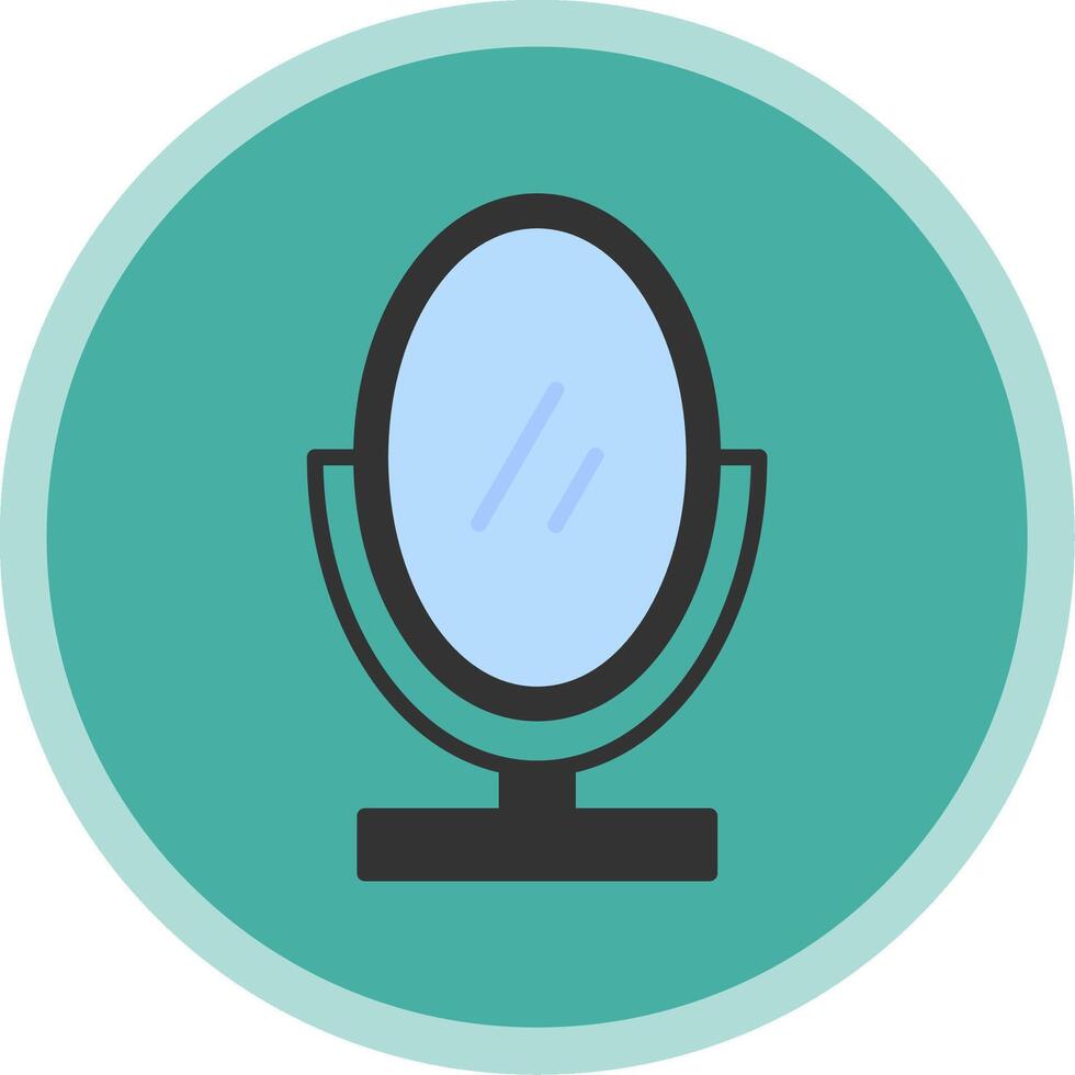 Mirror Flat Multi Circle Icon vector