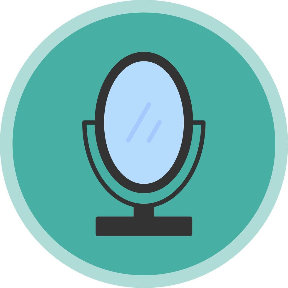 Mirror Flat Multi Circle Icon vector