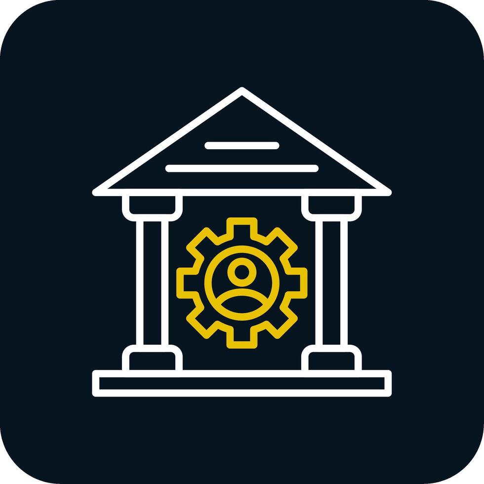 Saw Machine Line Red Circle Icon vector