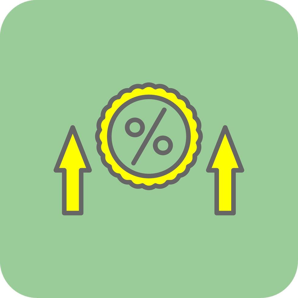Sale Promotion Glyph Gradient Corner Icon vector