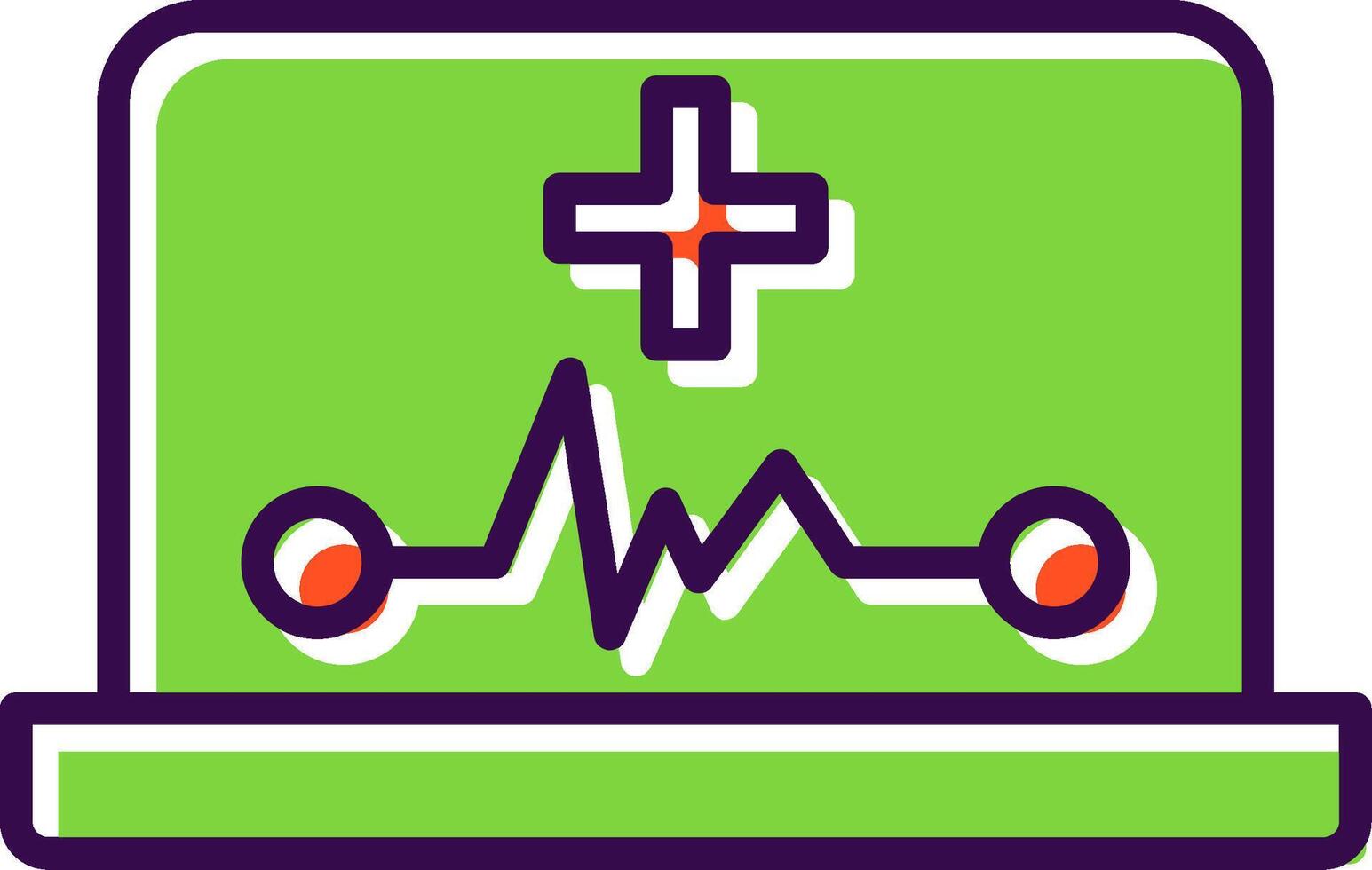 Ehealth filled Design Icon vector