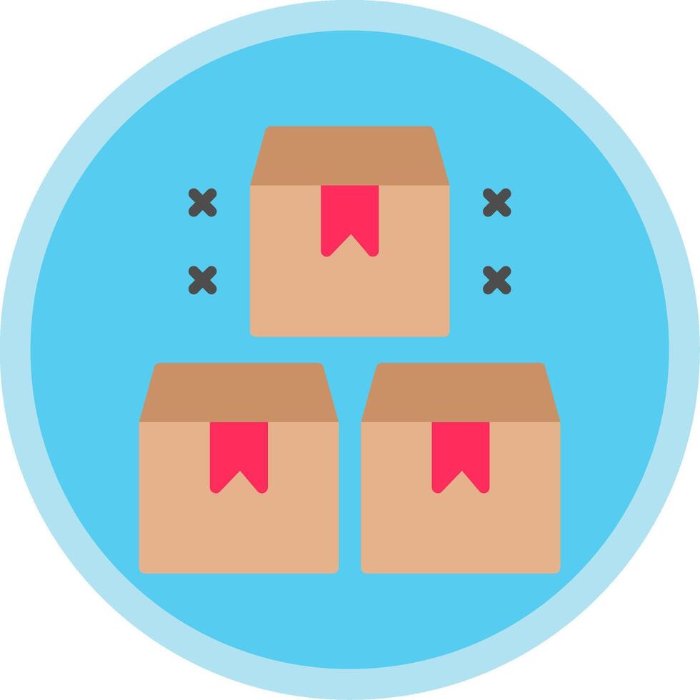 Package Flat Multi Circle Icon vector
