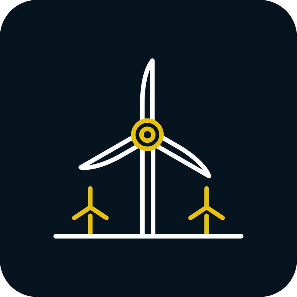 Turbine Energy Line Red Circle Icon vector