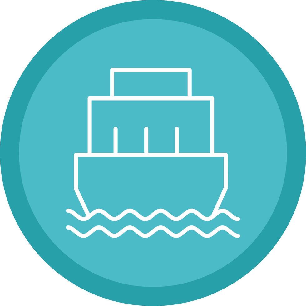 Port Line Multi Circle Icon vector