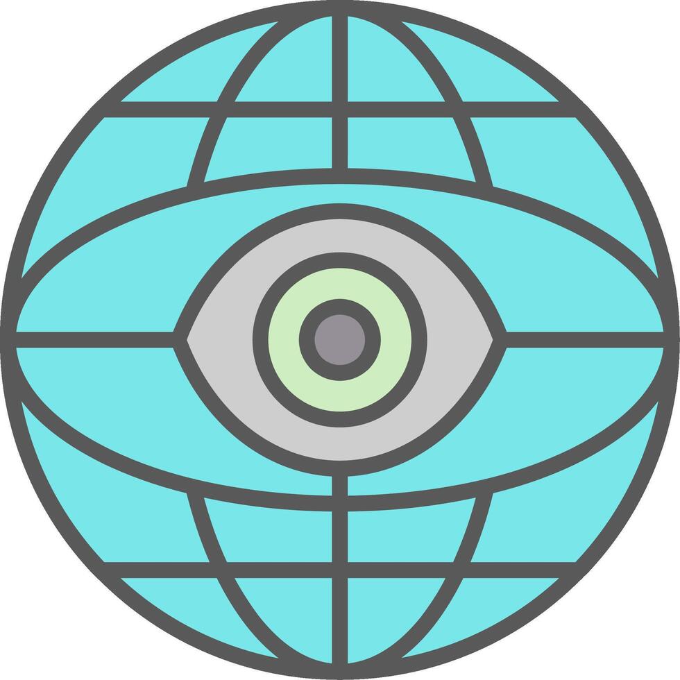 Internet Line Filled Light Icon vector