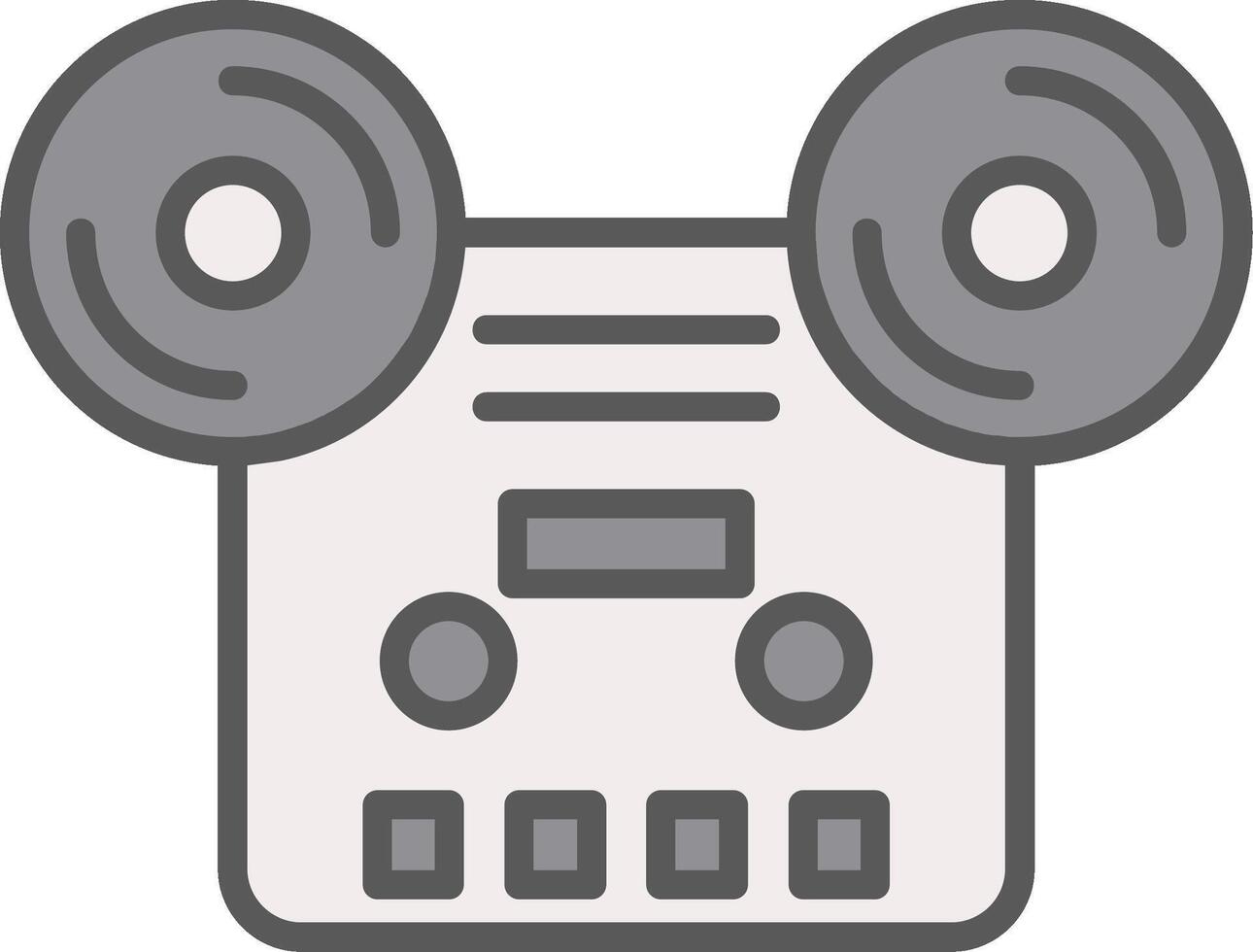 Tape Line Filled Light Icon vector