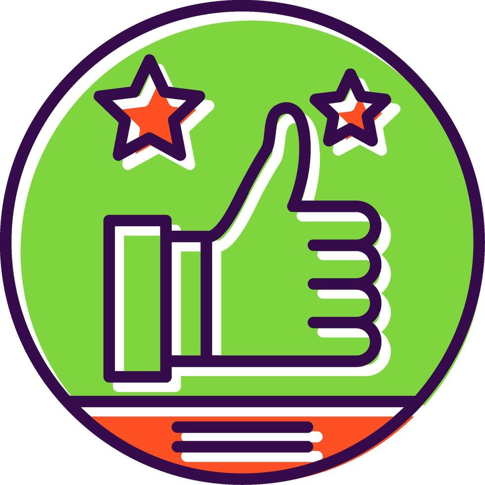 Appreciation filled Design Icon vector
