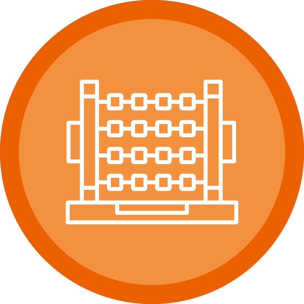 Abacus Line Multi Circle Icon vector