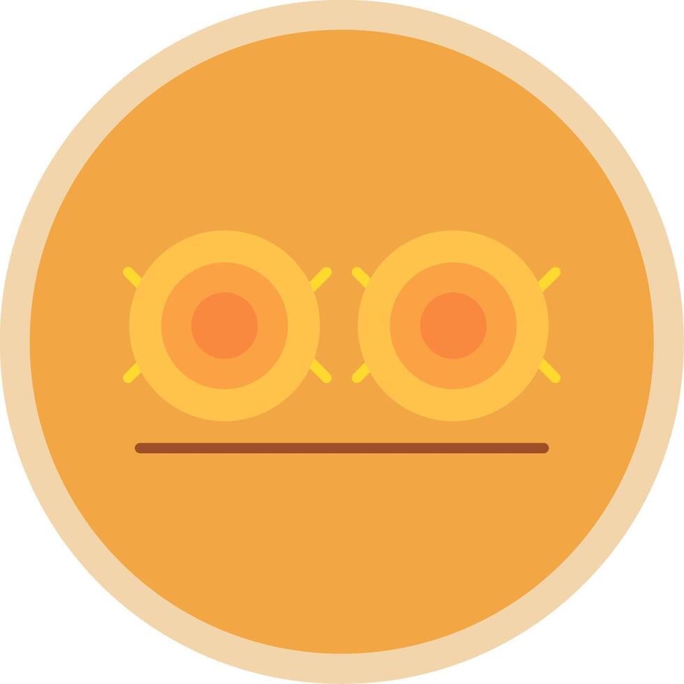 Hay Bale Flat Multi Circle Icon vector