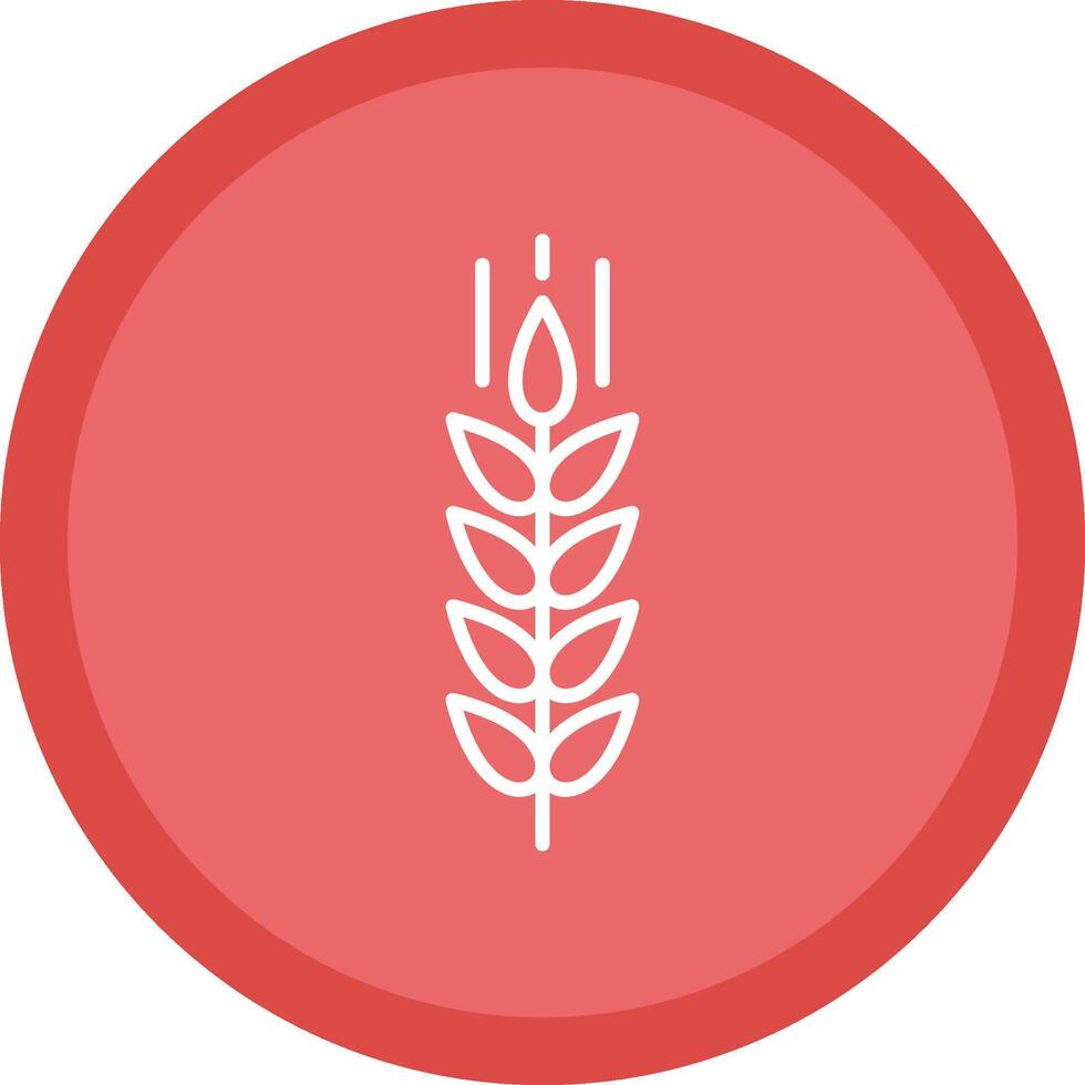 Wheat Line Multi Circle Icon vector