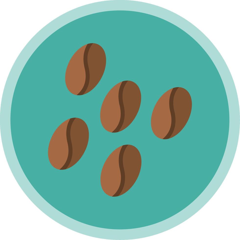 Coffee Flat Multi Circle Icon vector