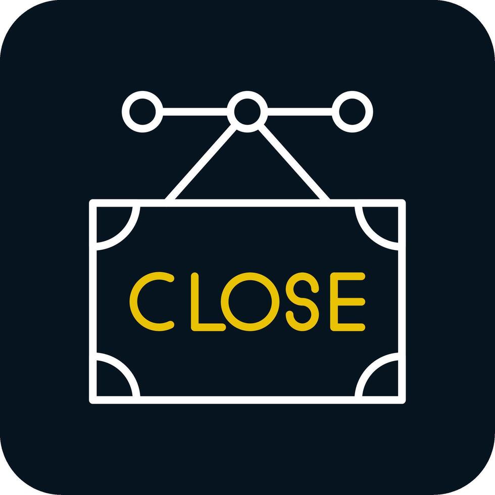 Close Line Red Circle Icon vector