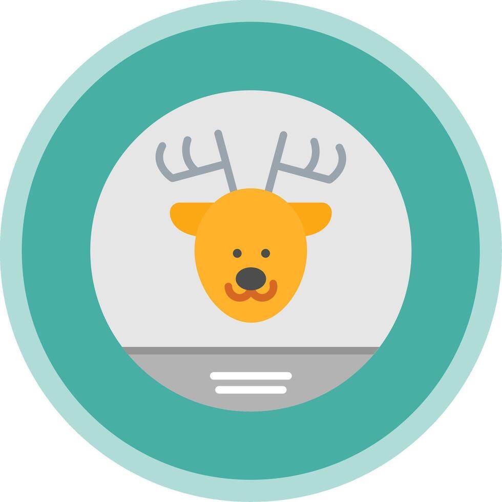 Fauna Flat Multi Circle Icon vector