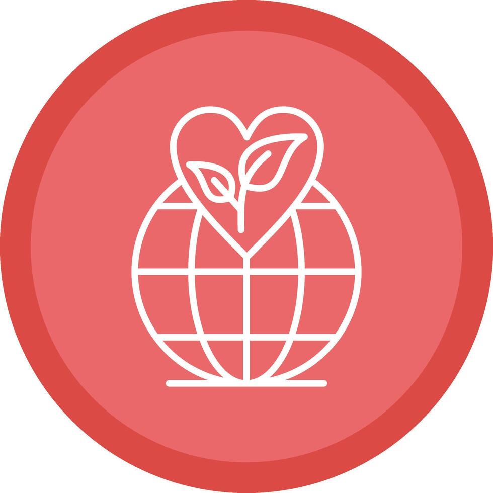 Eco Friendly Line Multi Circle Icon vector