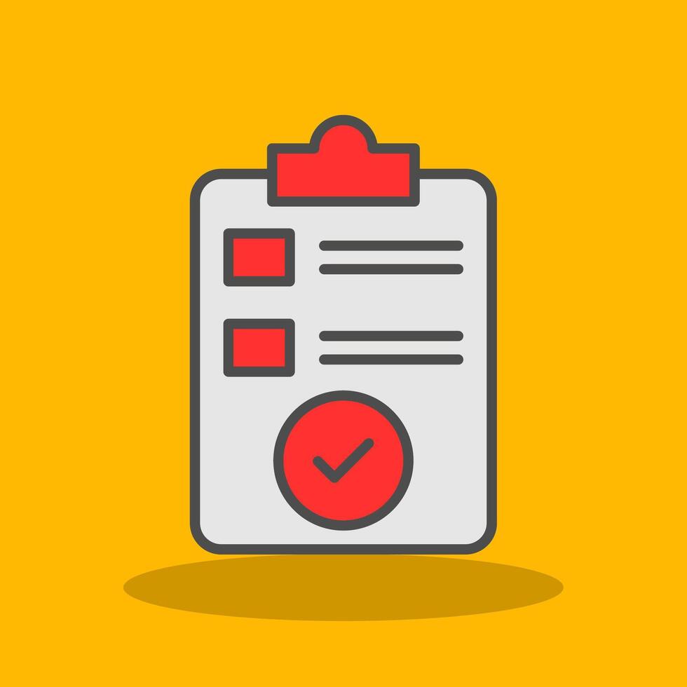 Check In Filled Shadow Icon vector