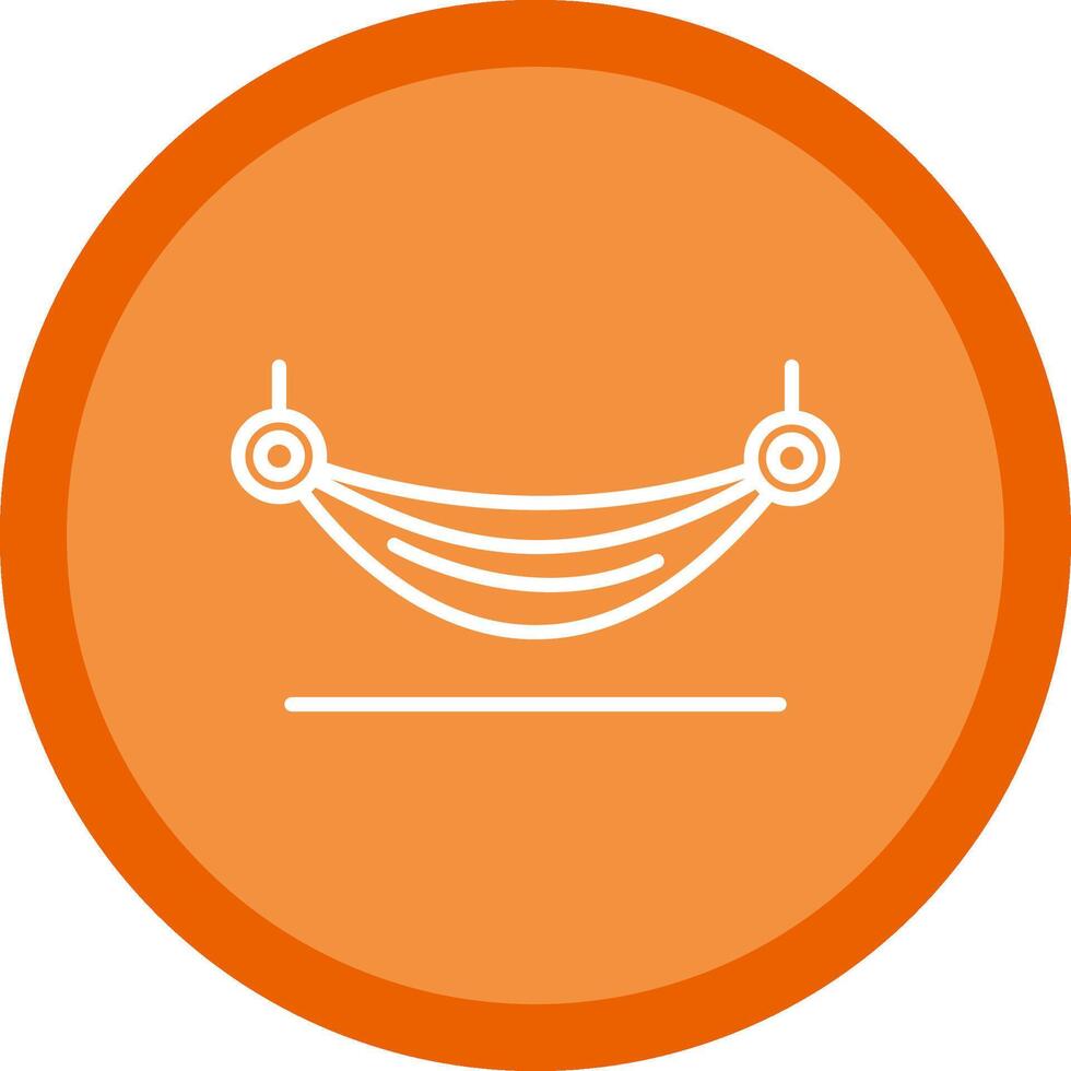Hammock Line Multi Circle Icon vector