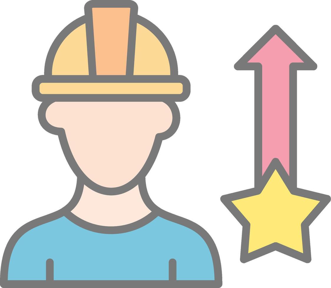 C Clamp Line Filled Light Icon vector