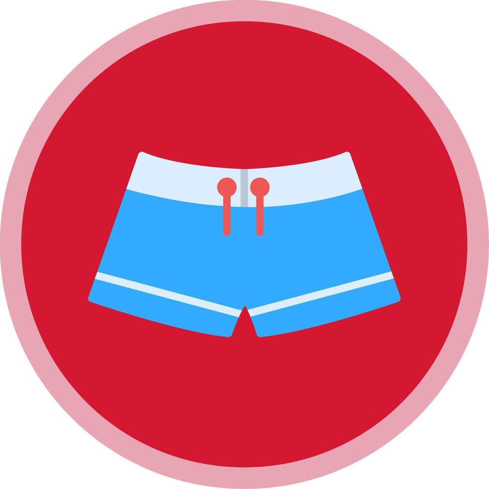 Swimming pants Flat Multi Circle Icon vector