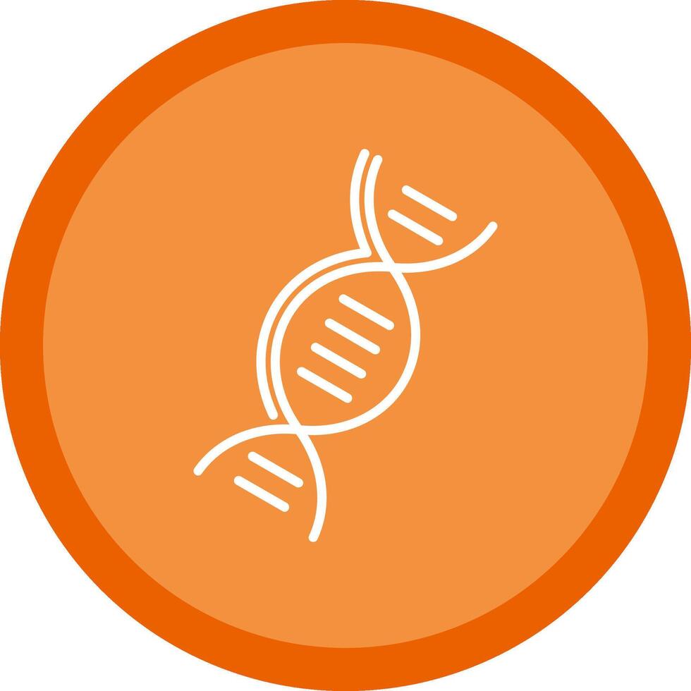 DNA Line Multi Circle Icon vector