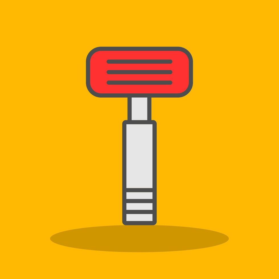 Razor Filled Shadow Icon vector