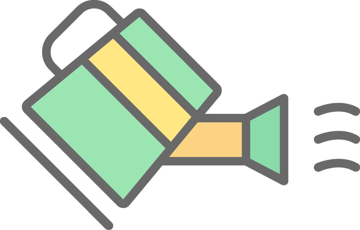 Water Can Line Filled Light Icon vector