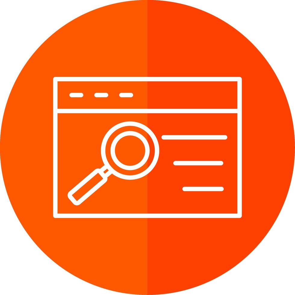 Quality Assurance Line Red Circle Icon vector