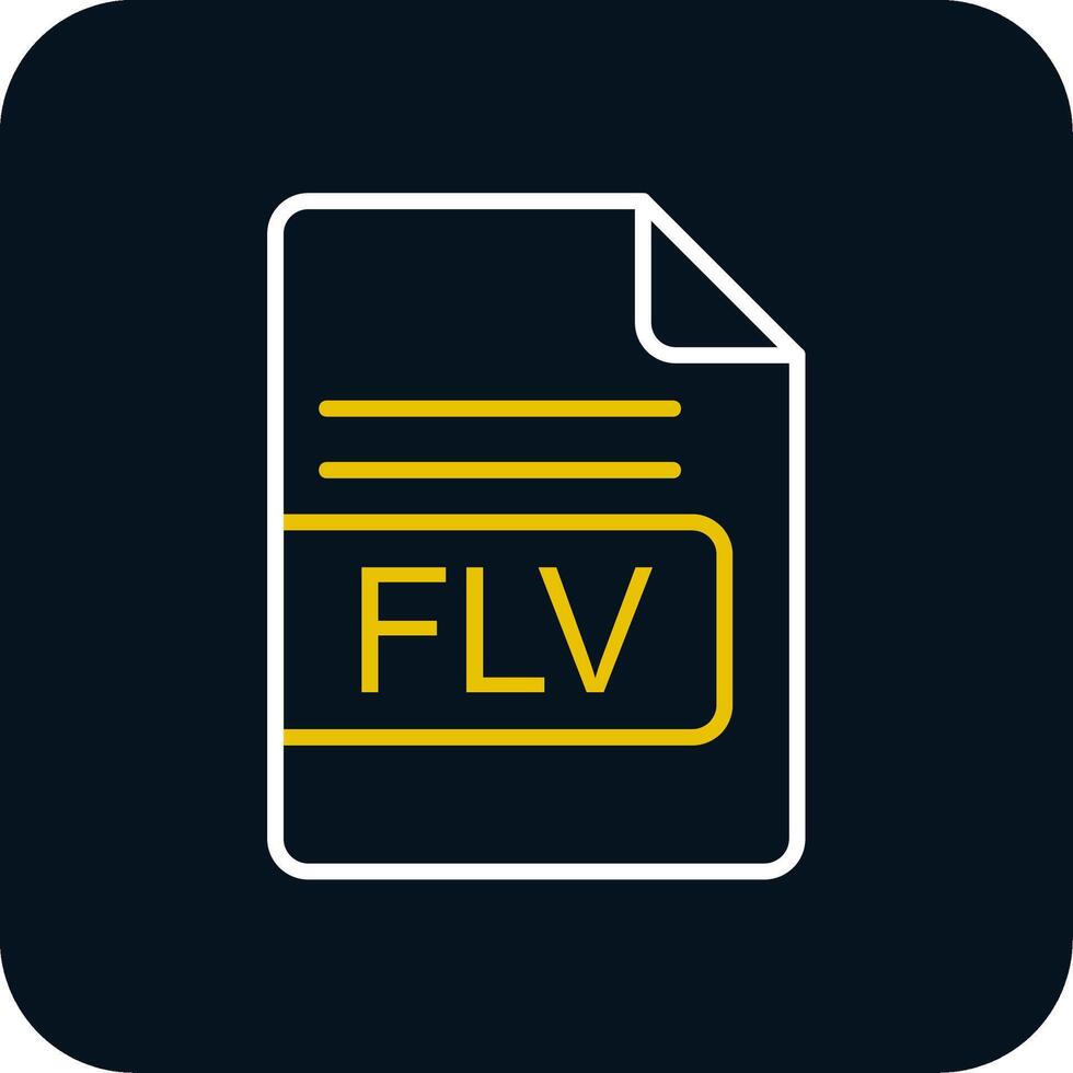 FLV File Format Line Red Circle Icon 44211866 Vector Art at Vecteezy