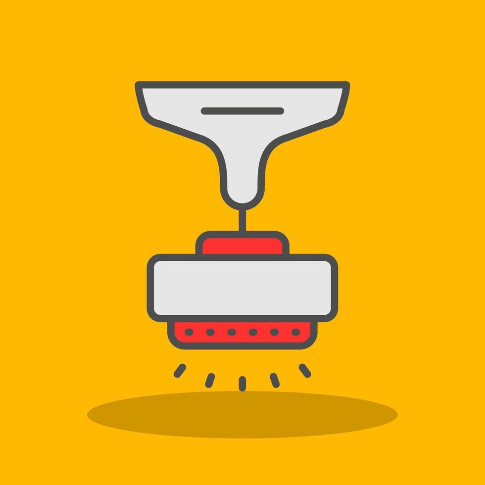 Lamp Filled Shadow Icon vector