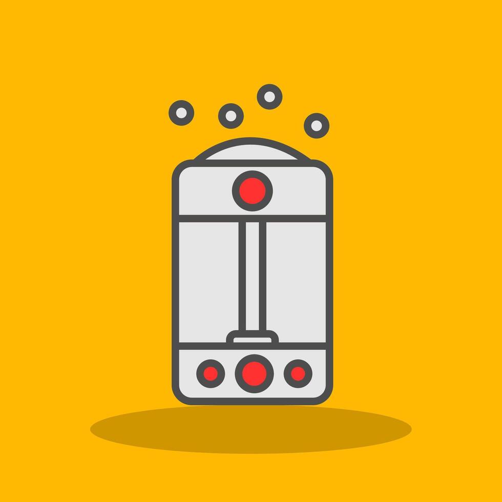 Humidifier Filled Shadow Icon vector
