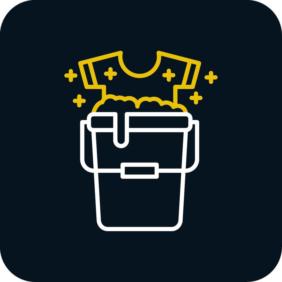 Bucket Line Red Circle Icon vector