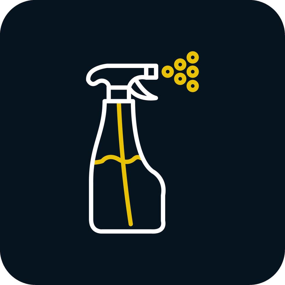 Sprayer Line Red Circle Icon vector