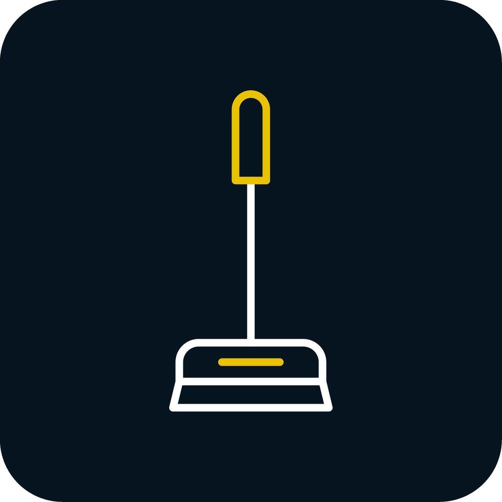 Cleaner Line Red Circle Icon vector
