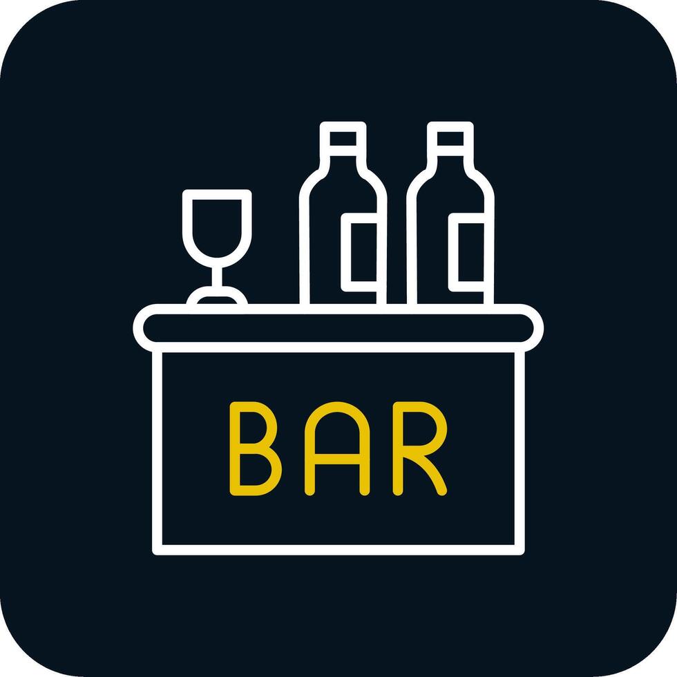 Bar Line Red Circle Icon vector