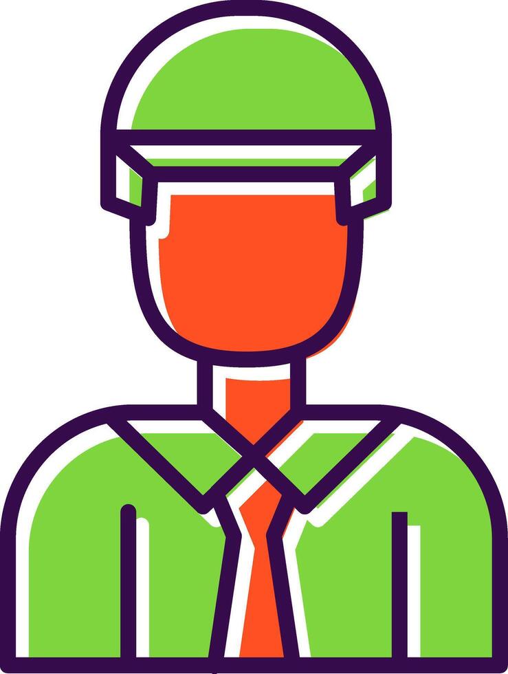 Employee filled Design Icon vector