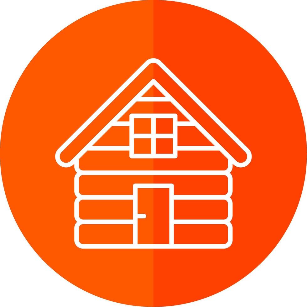 Store Line Red Circle Icon vector