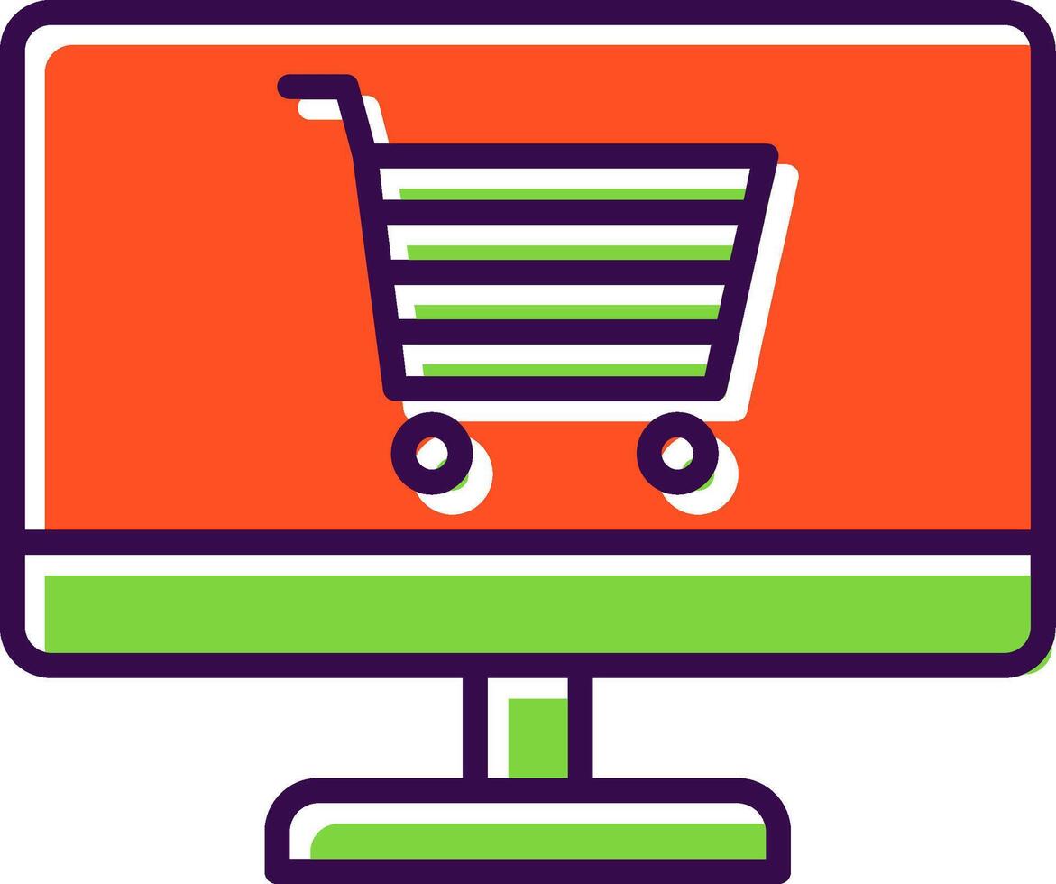 E-commerce Optimization filled Design Icon vector